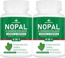 Super Nopal 1600mg, Pricelate Pear Supplement with R- Alpha Lipoic Acid, Turmeric, 120 Capsules (60 Servings)