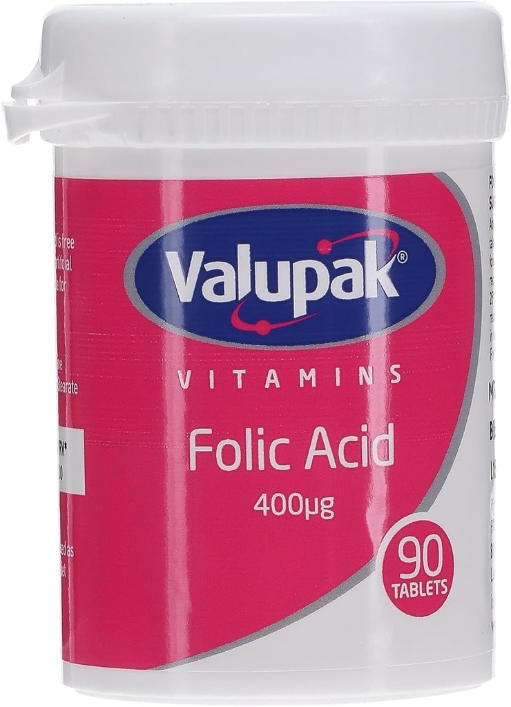 Valupak Vitamíny doplňky kyselina listová 400mg 90 tablet
