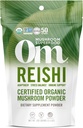 OM MUSHROOM SUPERFOOD Reishi Organic Houba Powder, 3.5 Ounce, 50 Servings, Adaptogen, Stress & Imunní podpora, Superfood Houbový dodatek