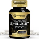 Himalayan Shilajit pro muže - 1500mg Shilajit Kapsle pro muže, Pure Shilajeet pro ženy s přirozeně okurující Fulvic Acid - Shilajet pro zvýšenou energii a imunitní podporu - 120 Počet (balení po 1)
