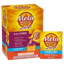 Metamucil On- the- - Packets, Sugar- Free, 44 Packets, 4-in-1 Psylium Husk Fiber dodatek, Oranžová ochucená, Individuální služby Great for Travel, Fiber dodatek pro stravovací zdraví a regulace