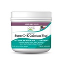 Ionic Fizz Super D-K vápník Plus podle čisté esence - s extra hořčík, vitamin D3, vitamin K2 pro silné kosti a stres - Smíšené Berry - 7.41oz