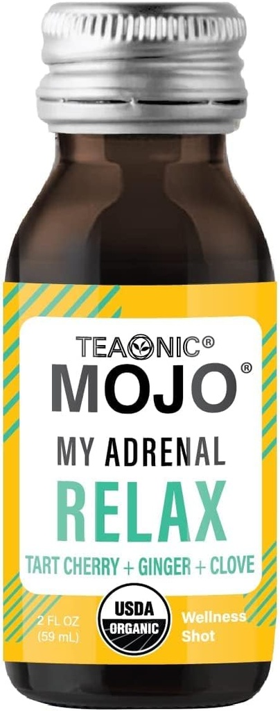 TEAONIC Adrenal and Immunication Support Wellness Shots Combo, Pack of 24 Wellness Shots - My Adrenal Mojo and My Imunity Mojo