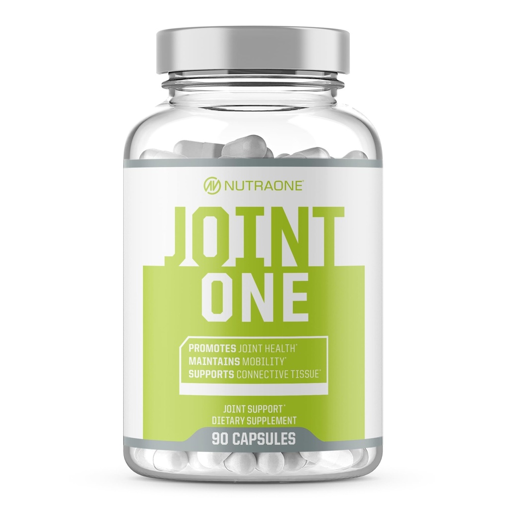 JointOne Společná podpora od NutraOne - Společný dodatek pro ženy a muže na pomoc udržet společné zdraví s kolagen, Glucosamine, a kurkuma * (90 Kapsle)