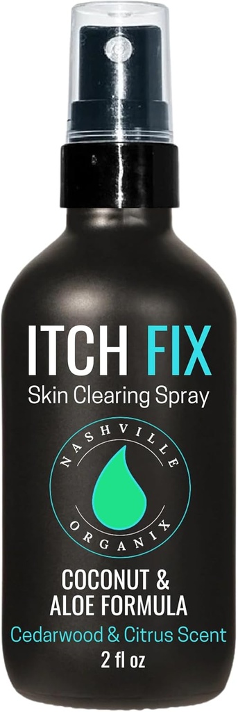 Dr. A 's Itch Fix Skin Clearing Spray 124; Athlete' s Foot & Jock Itch Solution 124; Itching Relief for Groin, Feet, Inner Thigh Spray 124; Natural Ingredients and Essential Oils Agricultural 124; Odor Eliminator 4oz