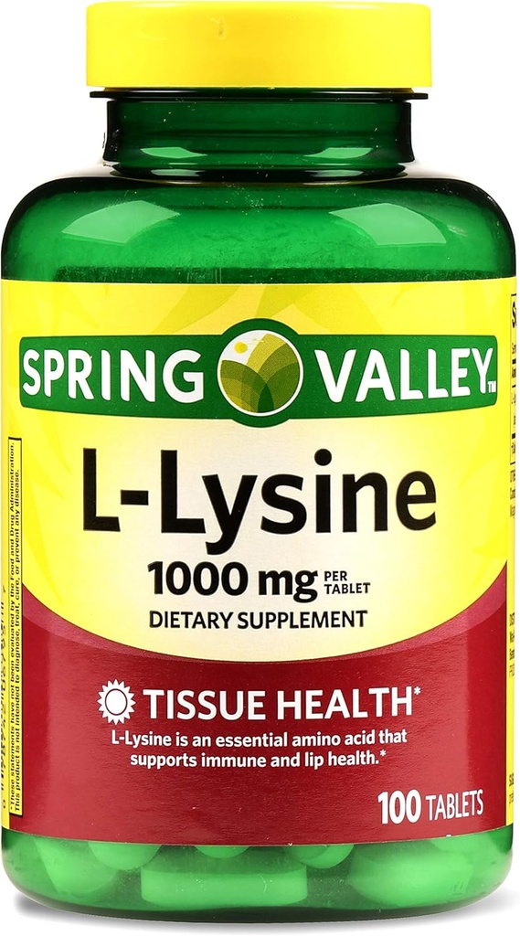 Spring Valley - L- Lysin 1000 mg, 100 tablet