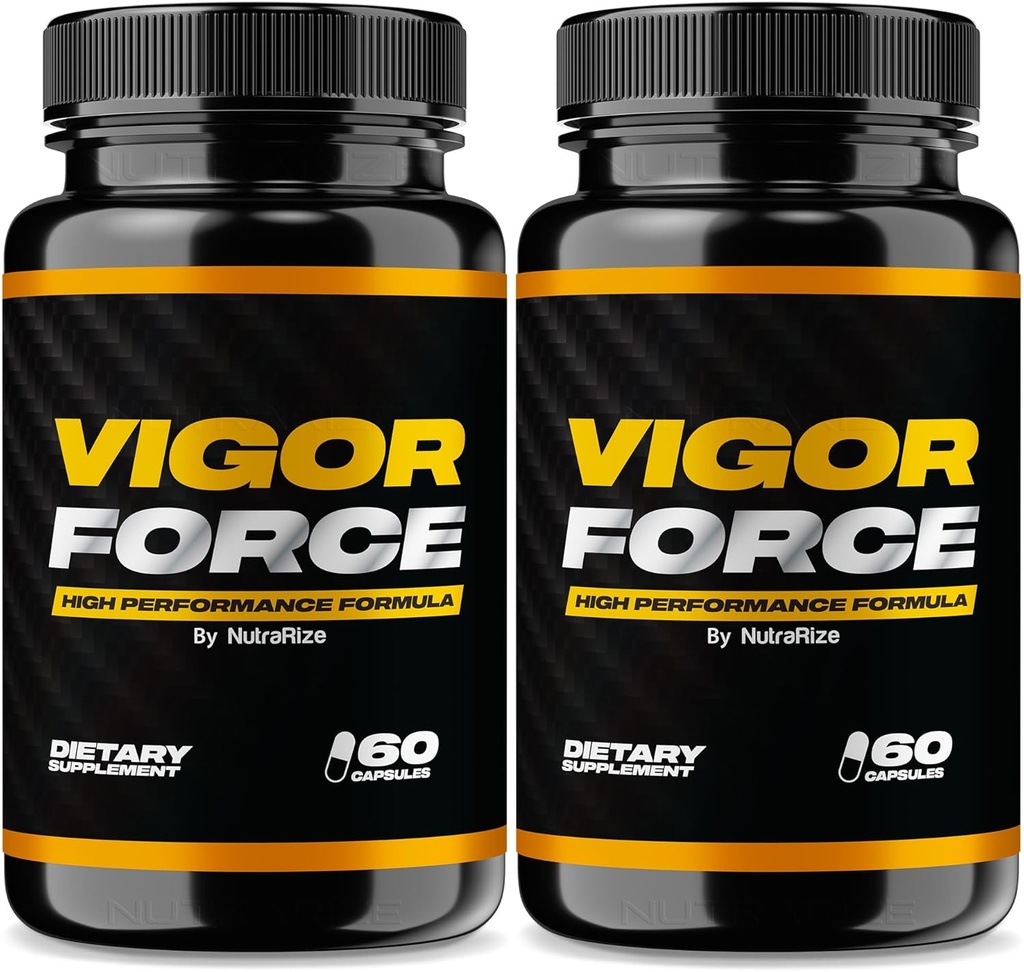 NutraRize (Balení 2 Vigor Force pro muže, Vysoký výkon mužské kapsle, Všechny přírodní doplněk stravy pro celkové zdraví a wellness, Oficiální pilulky 50 Review (120 Kapsle)