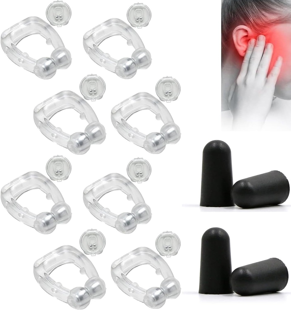 Acupeace Tinnitus Relief Device, Auricalm Tinnitus Relief Device, Tinnitus Relief for Ringing Uší, Tinnitus Ušní manžeta Set Stop Uar Ringing (4Pairs)