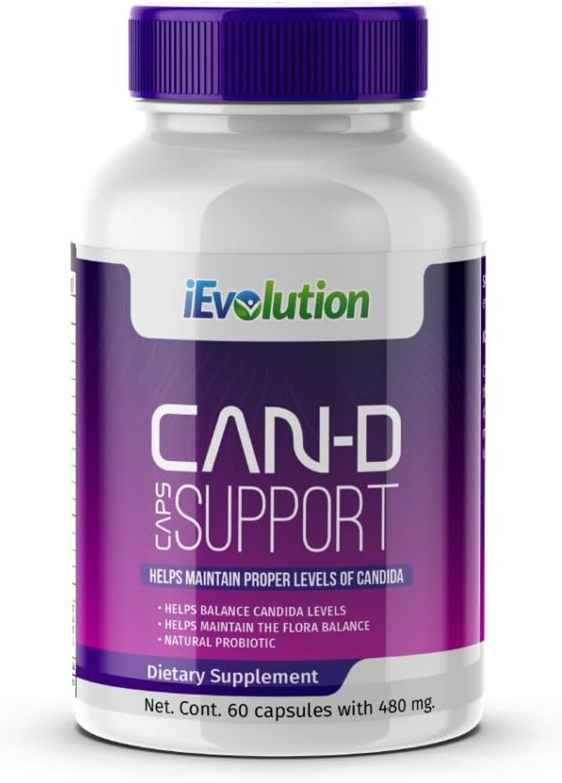 Can-D Caps Advanced Candida Control Dodatek: Imunitní a trávicí systém Podpora s přírodním Česnek, Kočičí dráp, Zázvor, vápník a hořčík - Fungicidní a zlepšení zdraví Formule