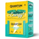 Quantum Energy Square: Energy Bar s kofeinem & 10g protein. Delicious Health Snack On The Go. (Vegan, gluten- free, Soy- free, Dairy- free) (Karamelová mandlová mořská sůl)
