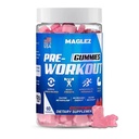 Pre Workout Gummies for Men & Women, PreWorkout Gummy with Beta Alanine IR 124; Organic Caffeine IR 124; Chromium Picolinát IR 124; Gluten free, Vegan, zvýšená energie, rychlejší metabolismus a zotavení (60 gummy)