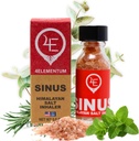 4Elementum Sinus Himalayan Salt Inhaler - Infuze s přírodním eukalyptem, mátou peprnou a rozmarýnou - Podporuje úlevu od alergie, nachlazení a zácpy