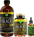 Maju Superfoods Velké černé semeno olej a oregano Bundle