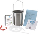 Purelife Detox Coffee Enema Kit - Made in USA - 2 Qt / Superior Non Toxic Made in USA Quality / 1 LB Purelife Ultra Light Gold Enema Coffee - Laboratoř Testována bez mykotoxinů - Silikonové Tubing