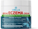 Eczema Cream s organickou koloidní ovesnou kaší, Calendula & Propolis, přírodní Eczema Relief Ointment Face & Body. Instant Itch Relief, Dermatitis Lotion Kids & Dospělí. Sooth Skin Irritations.