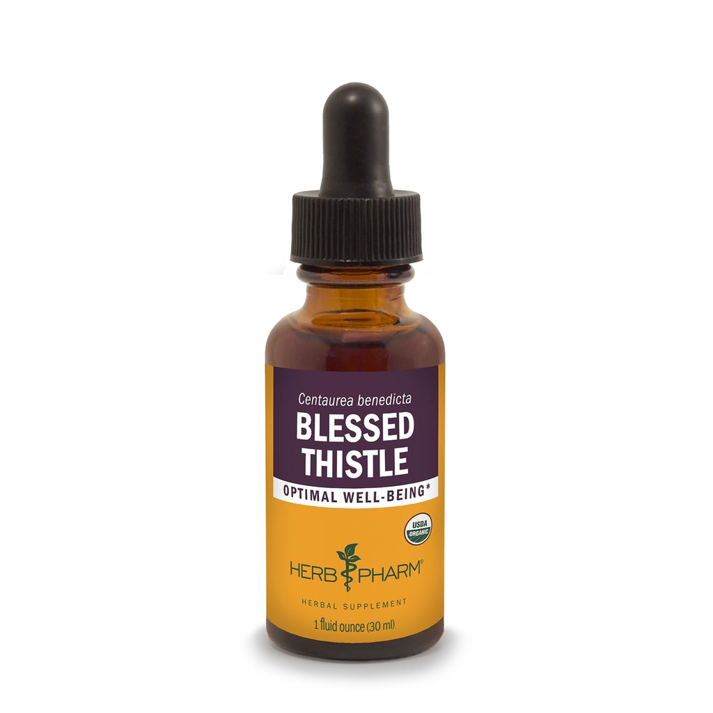 Herb Pharm Certified Organic Požehnaný Thistle Liquid Extract - 1 Ounce