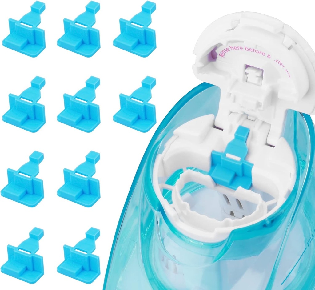 Silikonová slaná voda Naplňuje příslušenství kompatibilní s Navage Nasal Care - Uložit slaná voda pro snadný provoz (10 Pack-Blue)