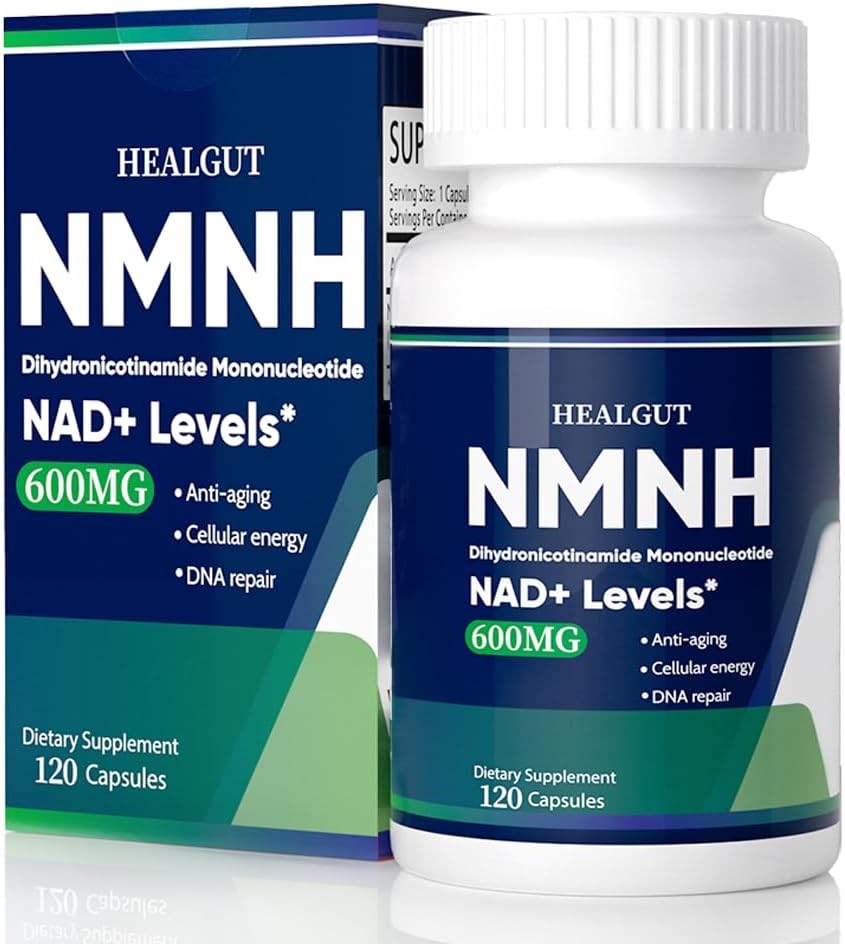 NMNH Alternativní NAD + Podpora: 600mg NMNH Dodatek, 120 NMNHH Kapsle