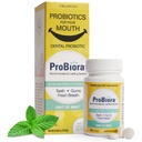 ProBiora Oral Probiotika pro zuby a dásně 124; Zubní Probiotika pro zlepšení orální zdraví 124; Bad Dechové ošetření pro dospělé 124; ProBiora3 Patentovaná Probiotická směs 124; Bělení zubů 124; 30 Mint tablety