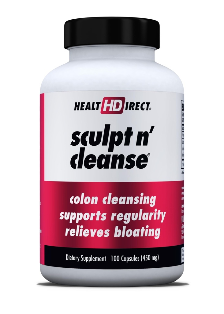 ZDRAVÍ DIRECT Scupt n 'Cleanse - Bylinné kolony Cleanse for Digestive Health & Regularity - Přírodní Detox & Gut Flush Dodatek - 100 Veggie Kapsle