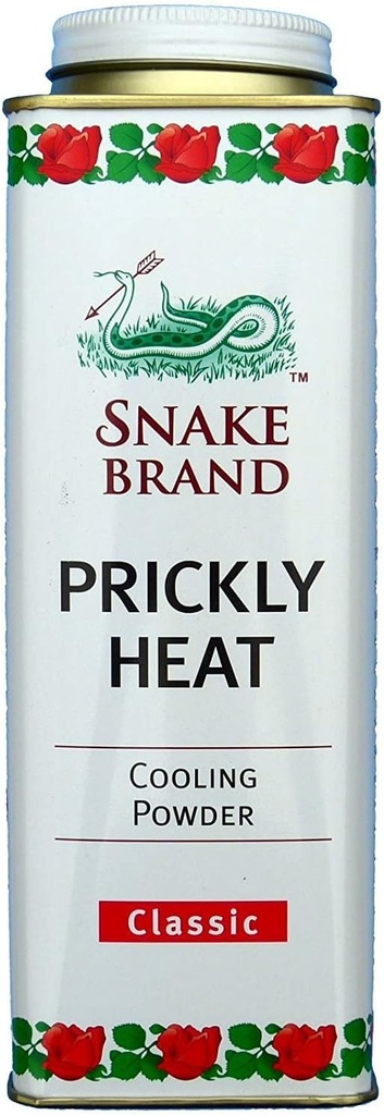 Snake Brand Pružné Tepelné Chlazení Prášek pro každodenní použití - Anti- Chafing, Rash Relief, Classic Original Scent (9.9 Oz / 280g)