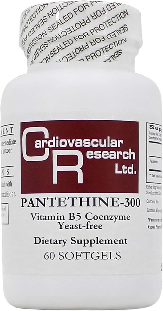 Pantethine 300mg (Pantesin) 60 Softgels - 2 Pack - Ekologické parametry / Kardiovaskulární výzkum