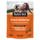 Nutri- Vet Shed Defense měkké Chews for Dogs, kůže a coat dodatek pro psy, Omega 3 z Fish Oil, Suché & Itchy Skin Relief Treatment, Puppy Essentials, 60 měkké Chews