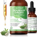 Soursop Graviola Liquid Drops: 1800mg Premium Antioxidant Podpora pro imunitní zdraví Stravování Relaxation Sleep Vegan gluten Volný cukr 1 Fl Oz 30 Day Supply