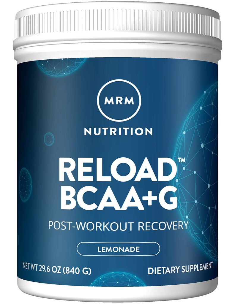 MRM BCAA + G RELOAD Post- Workout Recovery - Lemon, 840g - 60 Servings Per Container
