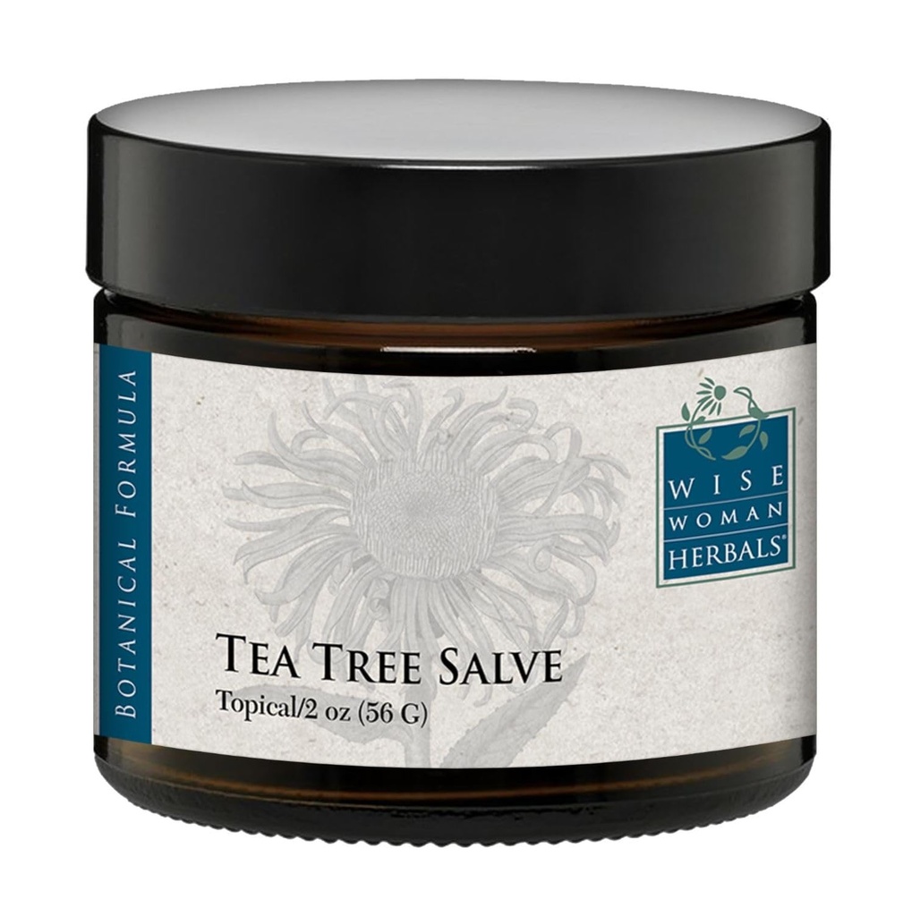 Moudré ženy Herbals - Tea Tree Salve - 2 Oz - Přírodní pomoc pro běžné příčiny podráždění kůže, podporuje normální zdravou pleť, pomáhá Suché ltchy kůže a podráždění na nehty, nehty a tělo