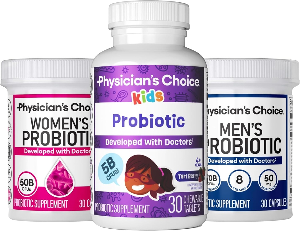 Probiotické rodinné pouzdro - Womens Probo (30ct) + Kids Probo (30ct) + Mens Probo (30ct)