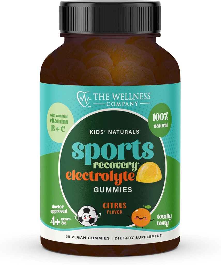 Děti Naturals Sport Recovery Gummies - Daily Wellness Support CLANE124; 60ct (1 měsíční dodávka)