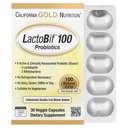 California Gold Nutrition LactoBif Probiotika, 100 Bllion CFU, 8 Aktivní a klinicky zkoumaných Probiotických Strains, Sugar- Free, Vegetarian, Individuálně Double- folie Blistr Sealed, 30 Veggie Kapsle