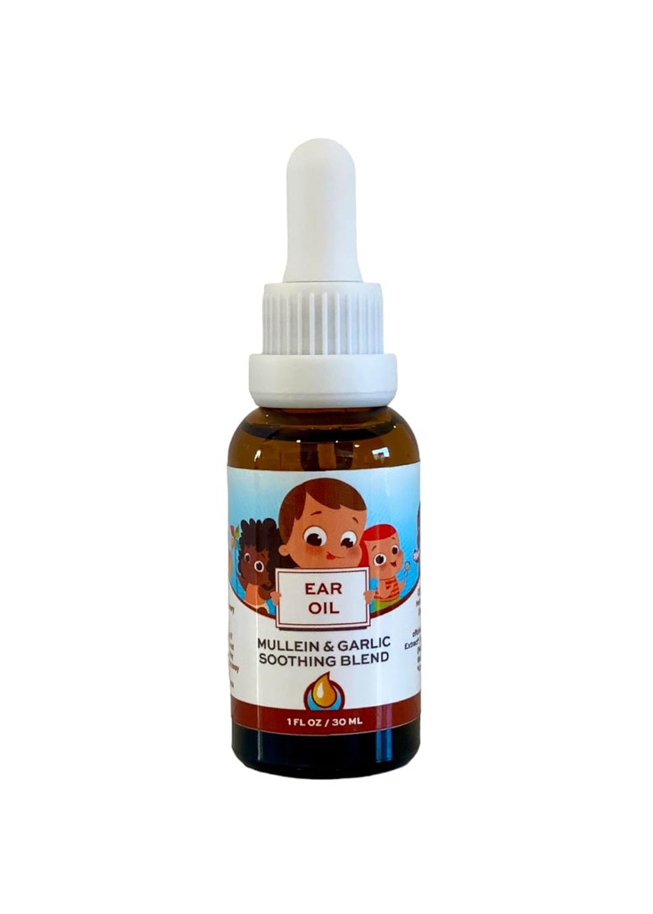 Punkin Butt Baby Ušní olej 124; Organic Garlic, Mullein, Calendula Ušní kapky bezpečné pro kojence (1 oz)