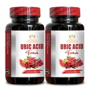 Acid Support URIC - Tart Cherry, Celer Seed, Turmeric & More, Komplex kyseliny močové, Podpora zdravé hladiny kyseliny močové - 2 Lahve 120 Kapsle