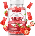 softbear Berberine s Ceylon Skořice Gummies Organic Berberine HCL 1500mg pro metabolismus imunitní zdraví Sugar- zdarma Berberine doplňky Jahody Ochucené 60 Počet