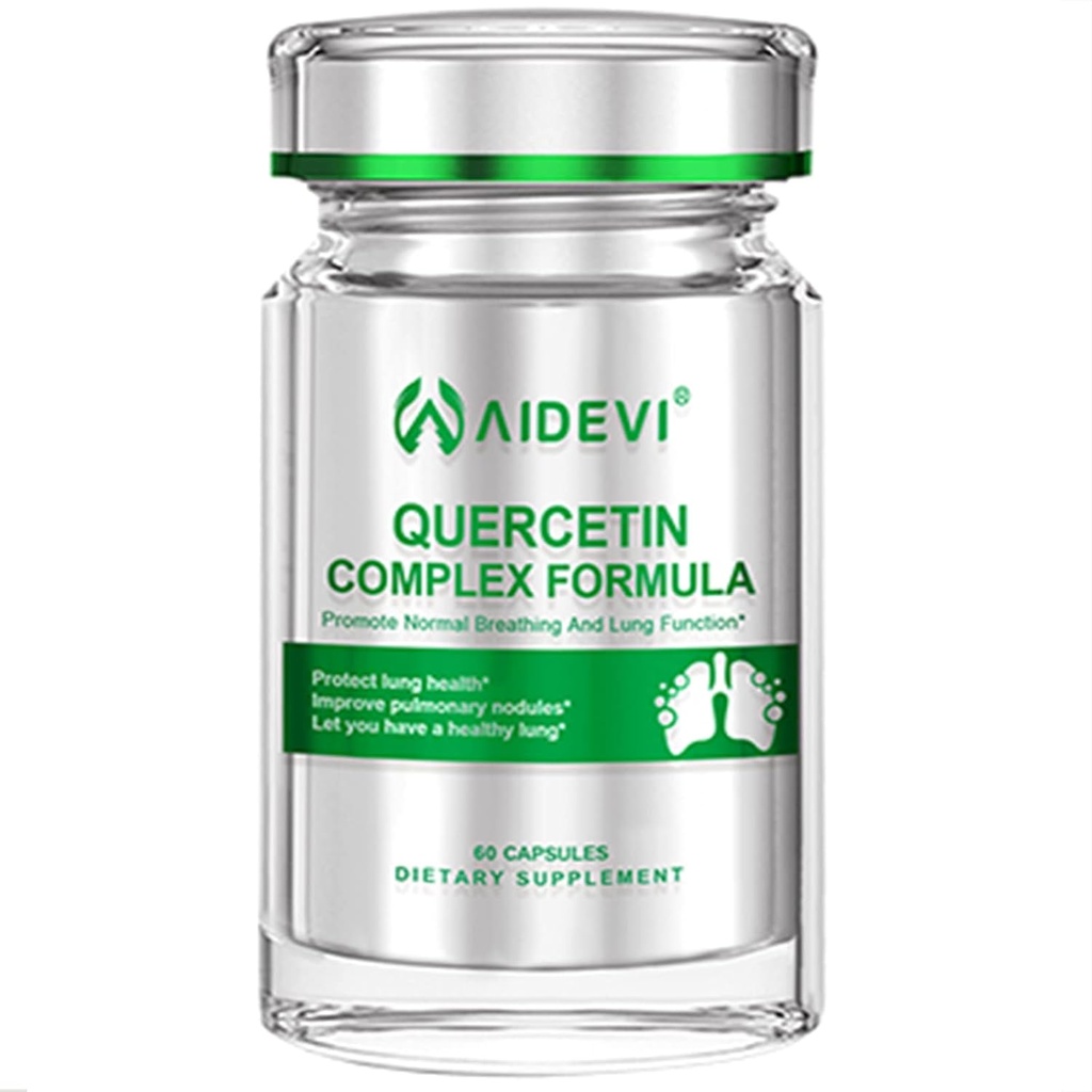 Quercetin s bromelainovým vitaminem C a Pteris Multifida Extract podporuje imunitní zdraví chránit Lung zdraví Respirační zdraví 60 Kapsle