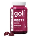Goli Nutritional dodatek, Beets Cardio Gummy - 60 Počet - 100mg CoQ10 & Beet Root Extract - Gluten- Free, Vegan, Non- GMO, a Gelatin- Free. Příroda je velký Superfood.