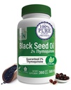 Zdraví Thru Nutrition Black Seed Oil 500mg 360 Softgels CLAS124; High Potency 2% Thymoquinone CLAS124; 3. strana Testována CLAS124; Pure Cold Pressed CLAS124; Organicky vypěstovaný CLAS124; Non- GMO, gluten Free, Soy Free