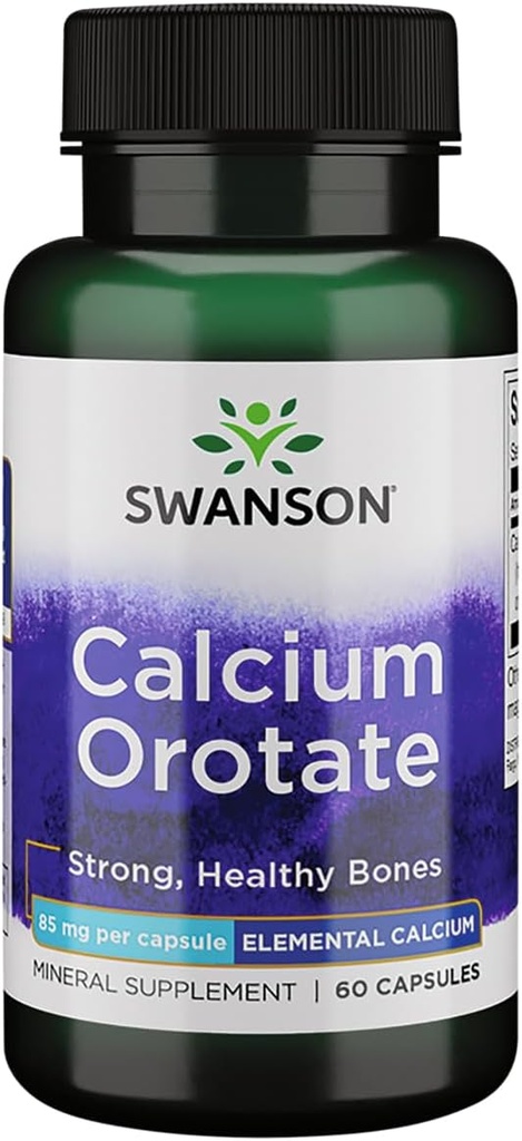 Swanson Kalcium Orotate 85 miligramů 60 tobolek