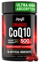Vysoká absorpce CoQ10 500MG - Co Q 10 Dodatek 120 Softgely pro srdeční zdraví a výrobu energie - Vylepšené CoQ10 Nutriční doplňky s Coenzym Q10 - Alternativa k coq10 400mg softgels