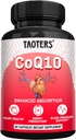 CoQ10 400MG dodatek per Serving CLAS124; Coenzym Q10 Kapsle s organickým kořen pampelišky 840MG, vápník 64MG, Black Pepper Extract 40MG CLAS124; Podpora pro srdeční zdraví a výrobu energie CLAS124; 60 Kapsle