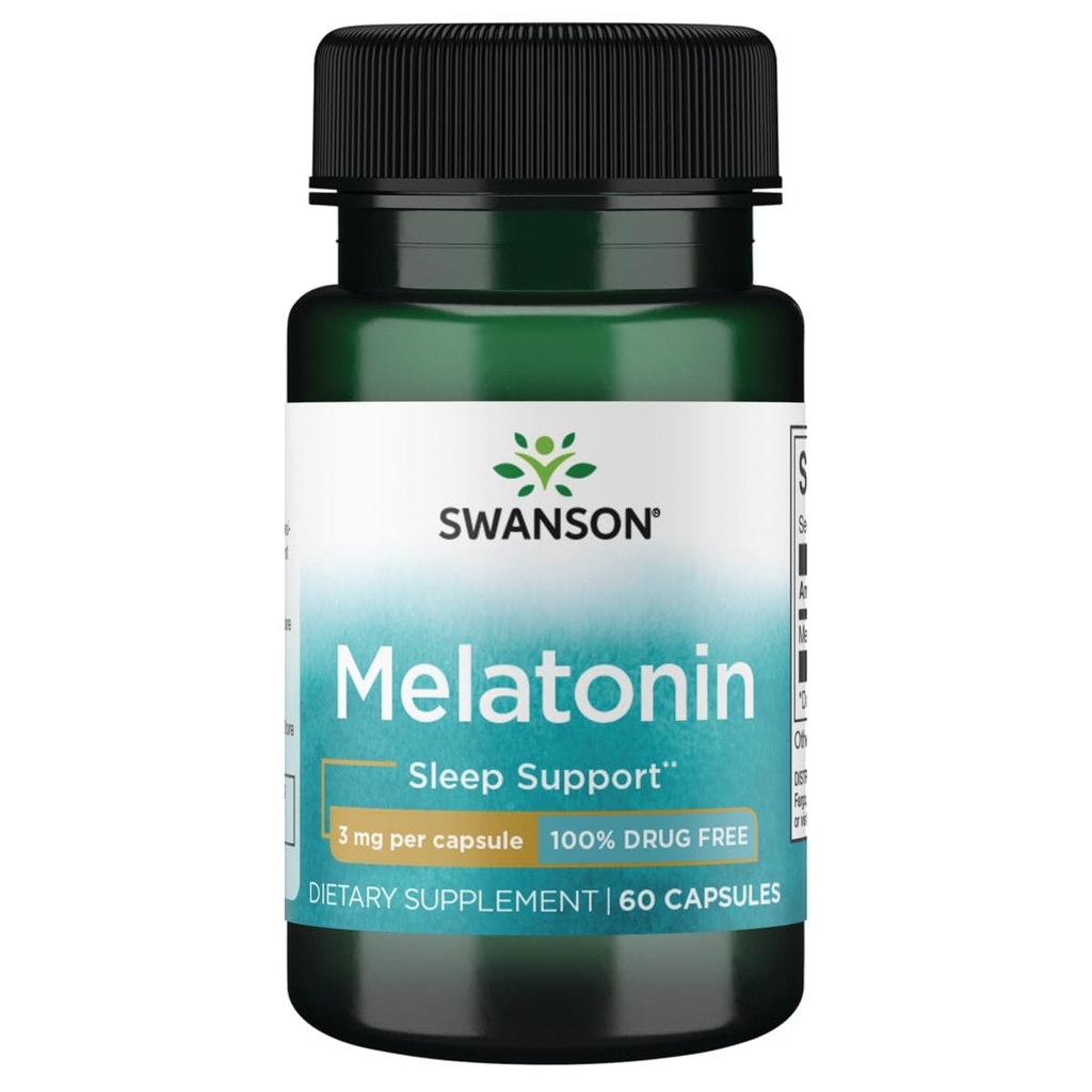 Swanson Melatonin 3 mg - 60 tobolek