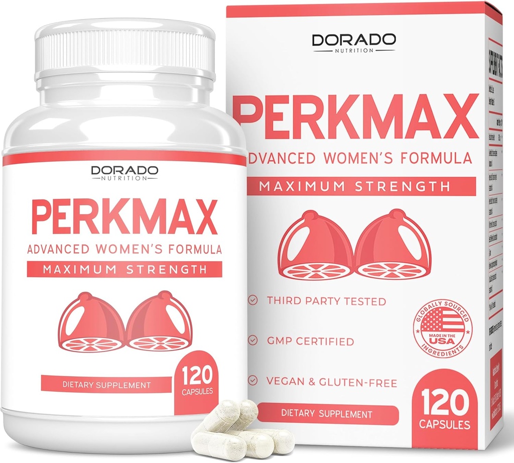 Pilulky na podporu prsu pro ženy (120 Počet) - Boob a Bust Support Supplementary pro ženy - Fenugreek, Saw Palmetto, L-Tyrosin, Dong Quai & Fennel Seed Extract Gluten zdarma - Non- GMO & USA MADE