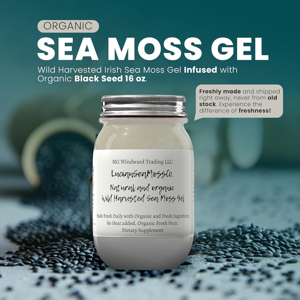 Ashwagandha Mango Moss Gel Organic Fresh Fruit Infused Wild Harvested Irish Sea Moss Gel Obr124; Imunitation and Digestive Support Supplementary 124; Vitamin Mineral Antioxidant Supplementary OF 124; (16 oz. Ashwagandha Mango)