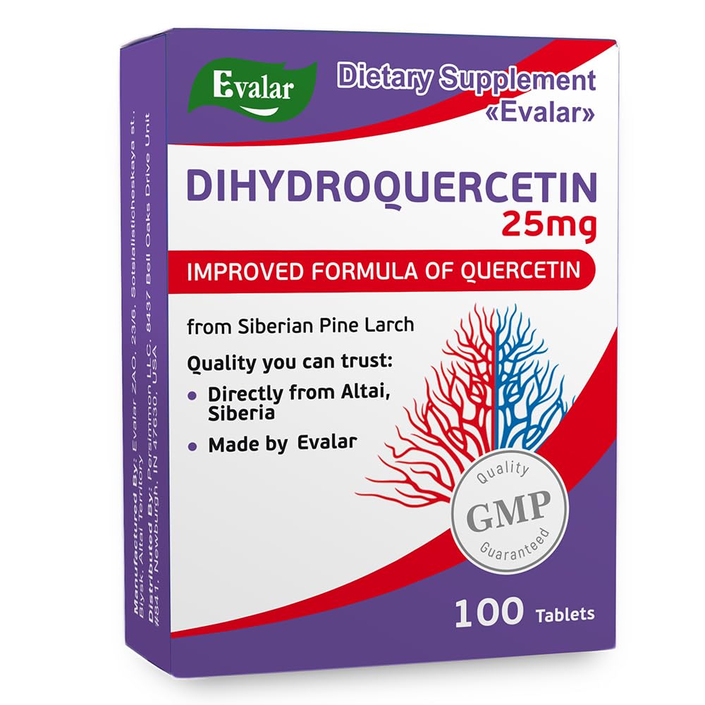 Evalar Dihydro Quercetin Sibiřský Pine Larch Bioflavonoid 100 Tabs