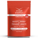 Viter Energy Caffeined Gum 60mg Caffeine, B Vitamíny, Guarana, Sugar Free. (Skořice, 8oz, Bulk Bag)