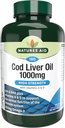 Natures Aid High Power Cod Jaterní olej 1000mg s vitaminem A & D - 180 Kapsle