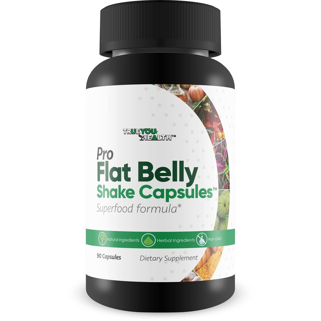 Pro Flat Belly Shake Kapsle - Gut Cleanse pomoci snížit nadýmání - Body Cleanse & Digestive Cleanse - Podpora celkové zdraví s očištěním - Nápověda Clear Odpad & Toxiny s čistými doplňky