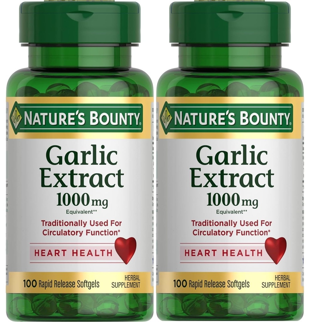 Přírodní česnek extrakt 1000 mg Softgels 100 ea (balení po 2)